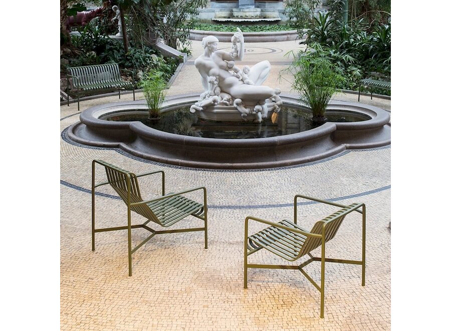 PALISSADE LOUNGE CHAIR / LOW / OLIVE