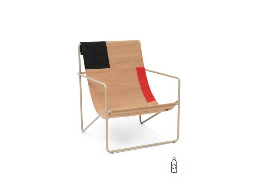 Desert Lounge Chair - Cashmere/ Block