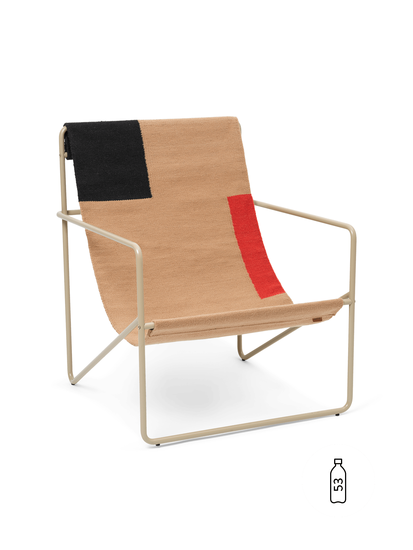 Ferm Living Desert Lounge Chair Cashmere/Block