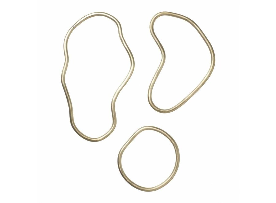 Pond Trivets - Set of 3 - Brass