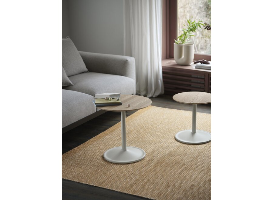 Soft Side Table - diam. 48 cm, h 40 cm - Orange/Orange