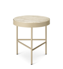 Ferm Living Travertine Table - Medium - Cashmere