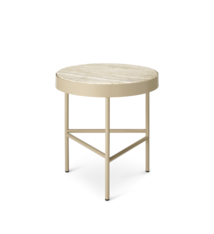 Ferm Living Travertine Table - Medium - Cashmere