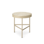Travertine Table - Medium - Cashmere