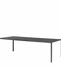 HAY New Order Table - 300 cm x 100 cm - Charcoal/Dark Grey Linoleum