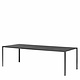 HAY New Order Table - 300 cm x 100 cm - Charcoal/Dark Grey Linoleum