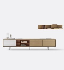 Treku Treku kast - Aura - Oak/Brick/white