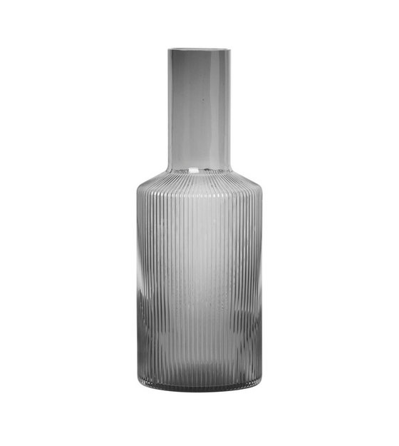 Ferm Living Ripple Carafe - Smoked Grey