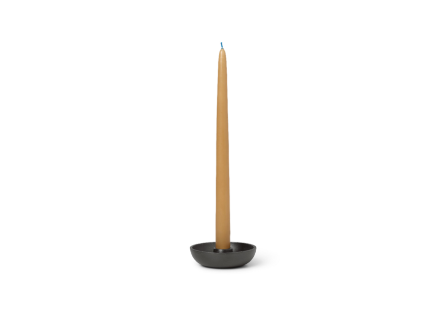 Bowl Candle Holder -Single-Blackened Alu