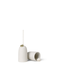 Ferm Living Bell Ceramic Ornament - Set of 2 - Off White