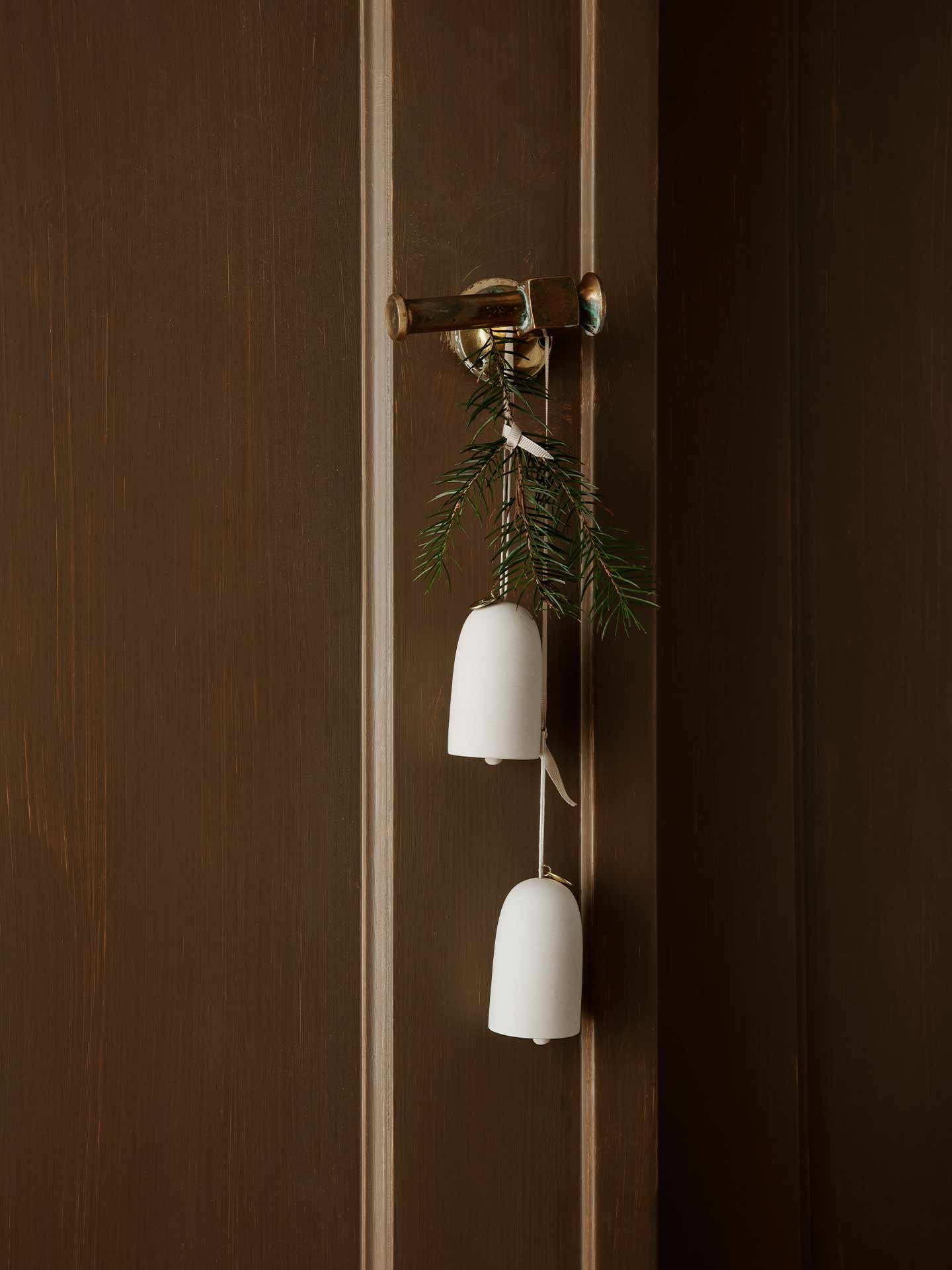 Ferm Living Bell Ceramic Ornament - Set of 2 - Off White