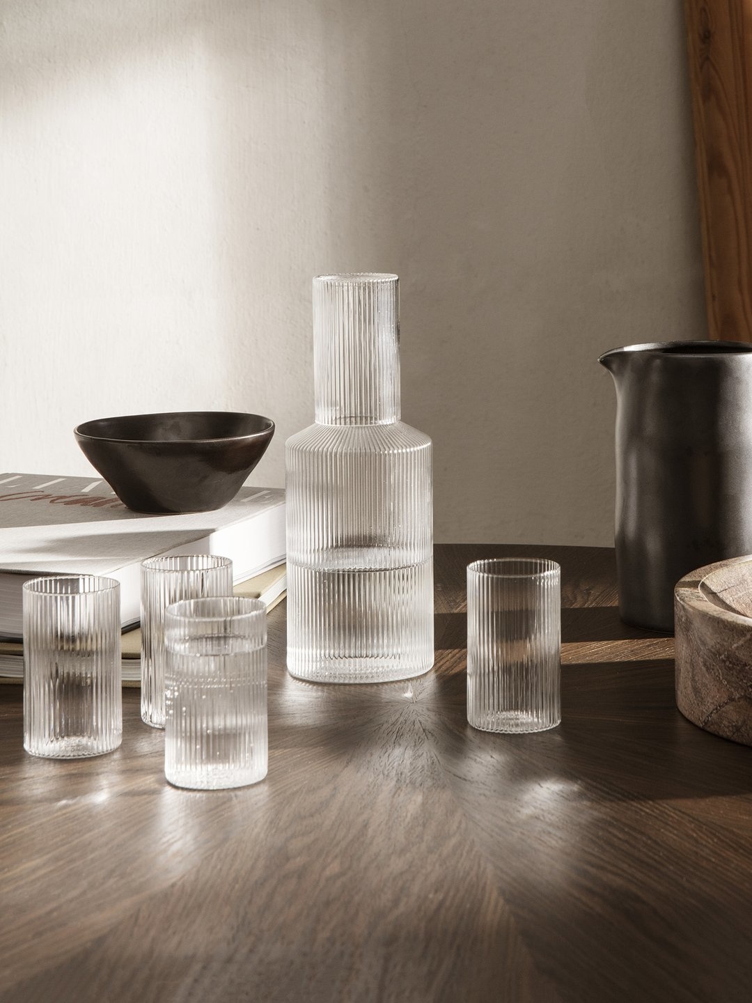 Ferm Living Ripple Verrines - Set van 4 - Clear