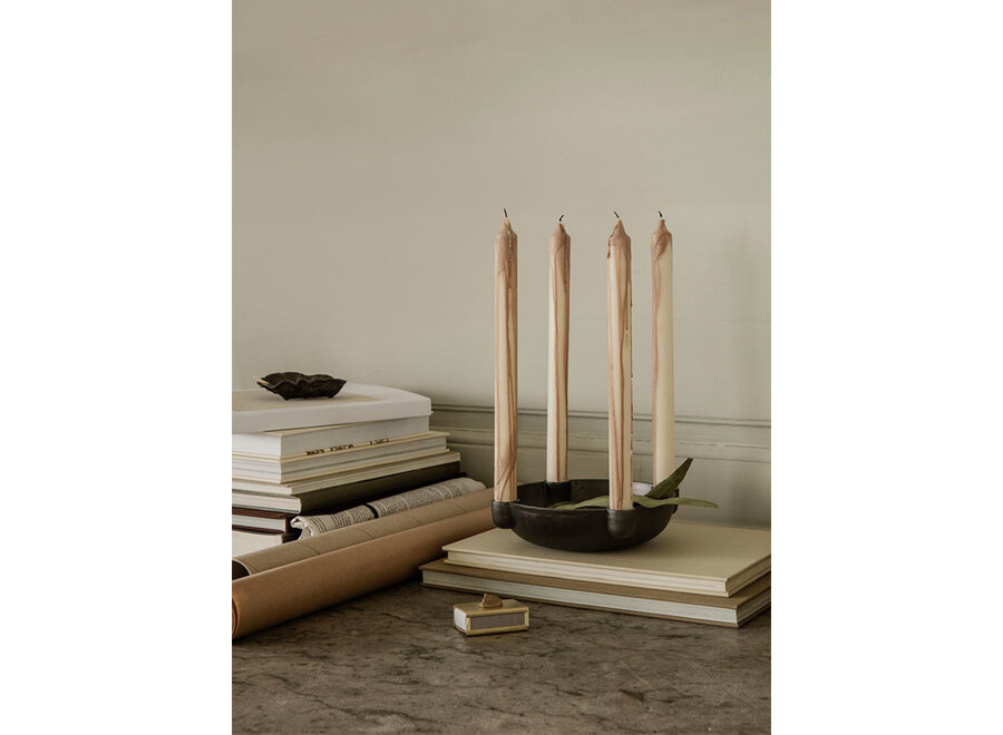 Dryp Candles  (Set van 2) - beige