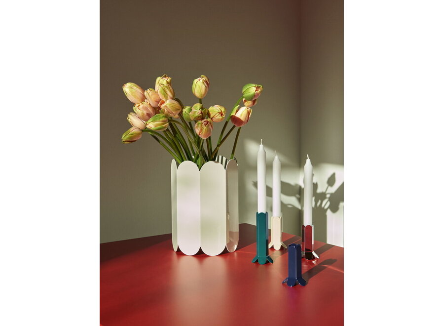 Arcs Vase - White (h25cm x diam.17cm)
