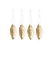 Ferm Living Leaf Brass Ornaments (set of 4)
