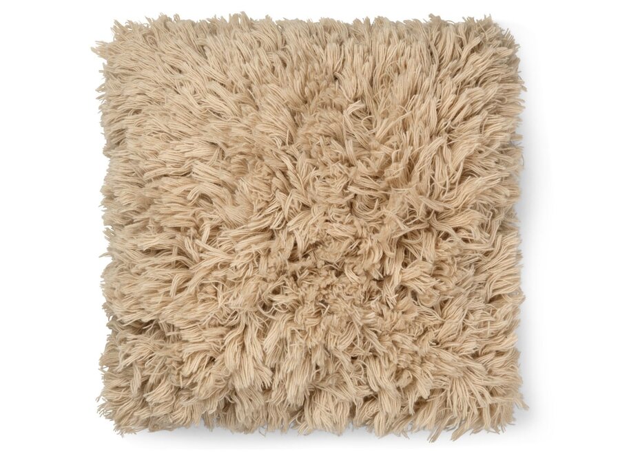 Meadow High Pile Cushion - Light Sand