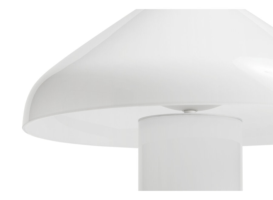 PAO GLASS TABLE LAMP 350/ WHITE