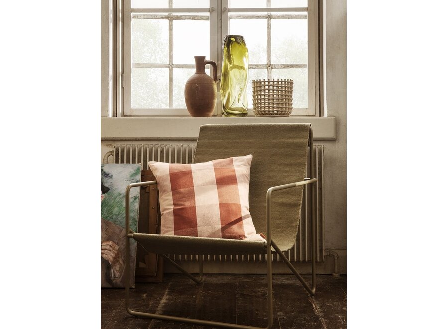 Grand Cushion - Rose/Rust