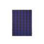 Grand Quilted Blanket - Choco / Bright Blue