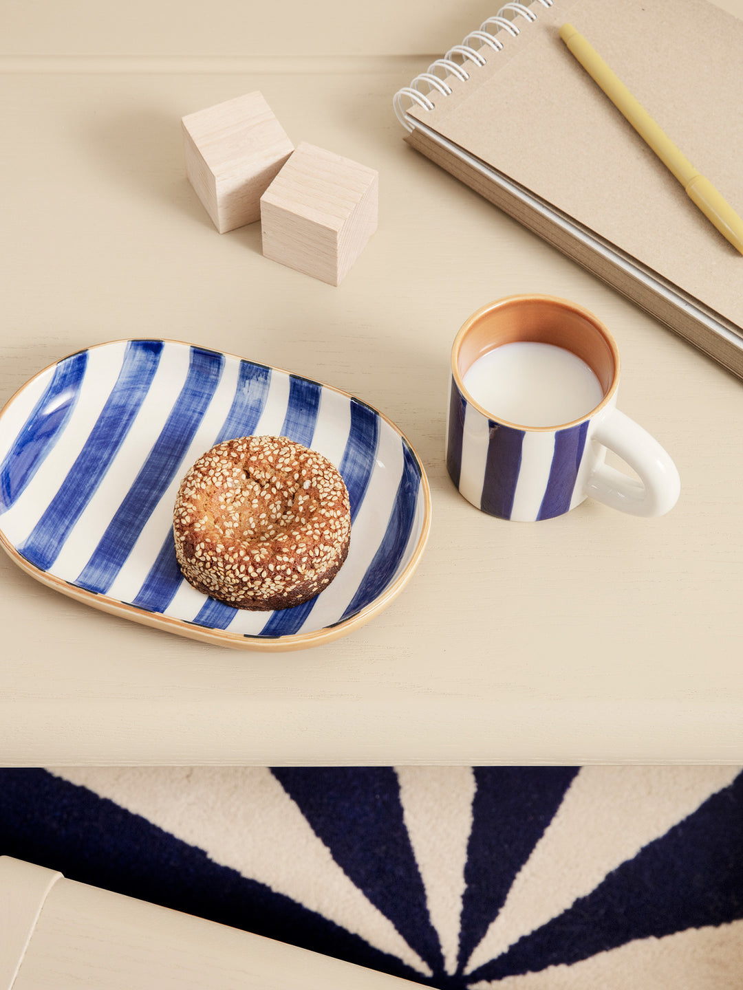 Ferm Living Milu snack set - Blue