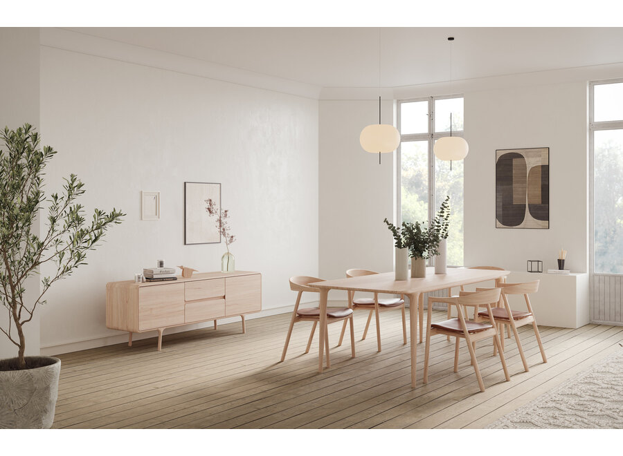 Fawn Table - 220 x 90 - Solid Oiled Oak (natural)