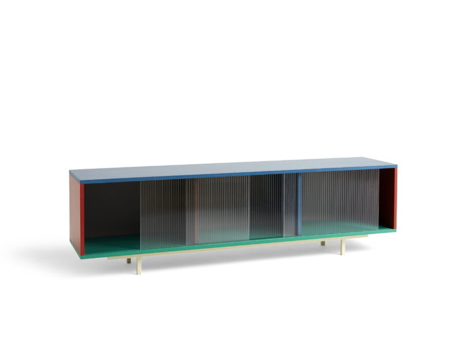 Colour Cabinet w. Glass Doors Floor - Large - Multi