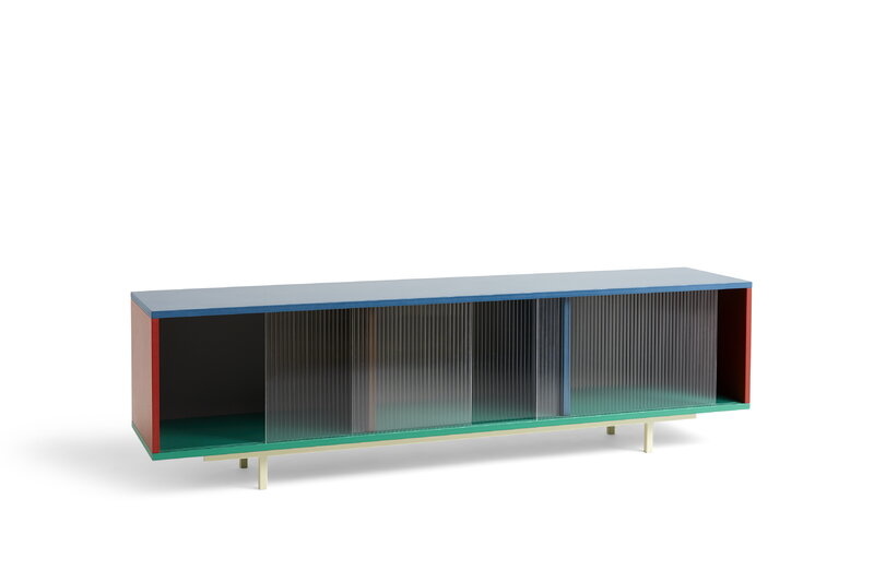 HAY COLOUR CABINET W. GLASS DOORS FLOOR-LARGE-MULTI