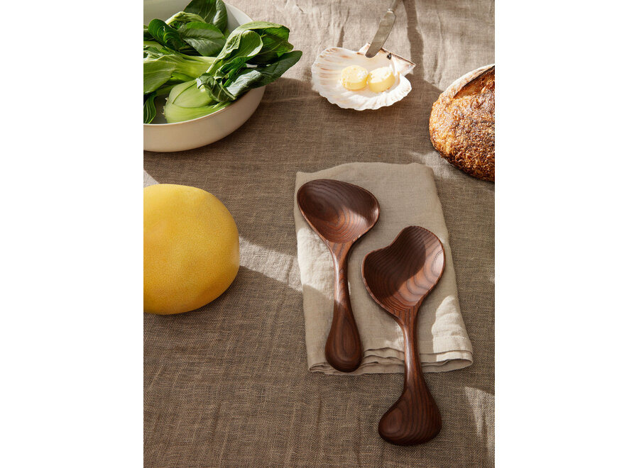 Os Salad Servers - Dark Brown