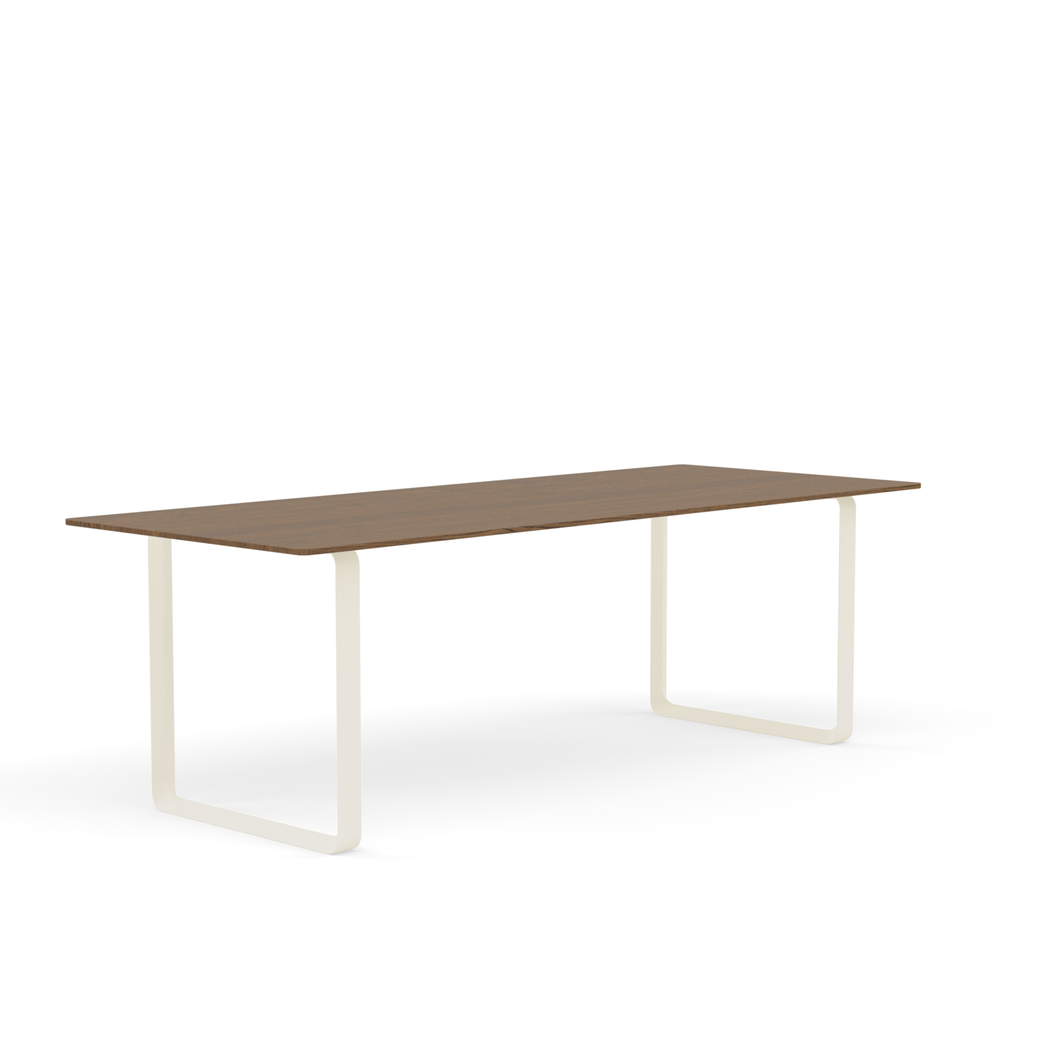 Muuto 70/70 Table - L225 x W90cm - Solid Smoked Oak / Sand