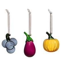 Iittala glass fruits & vegetables -3set