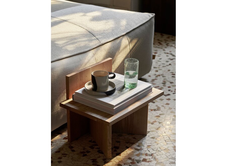 Inlay Cup With Saucer - Sand/Brwon