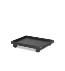 Ferm Living Bon Wooden Tray - Small - Black painted Oak