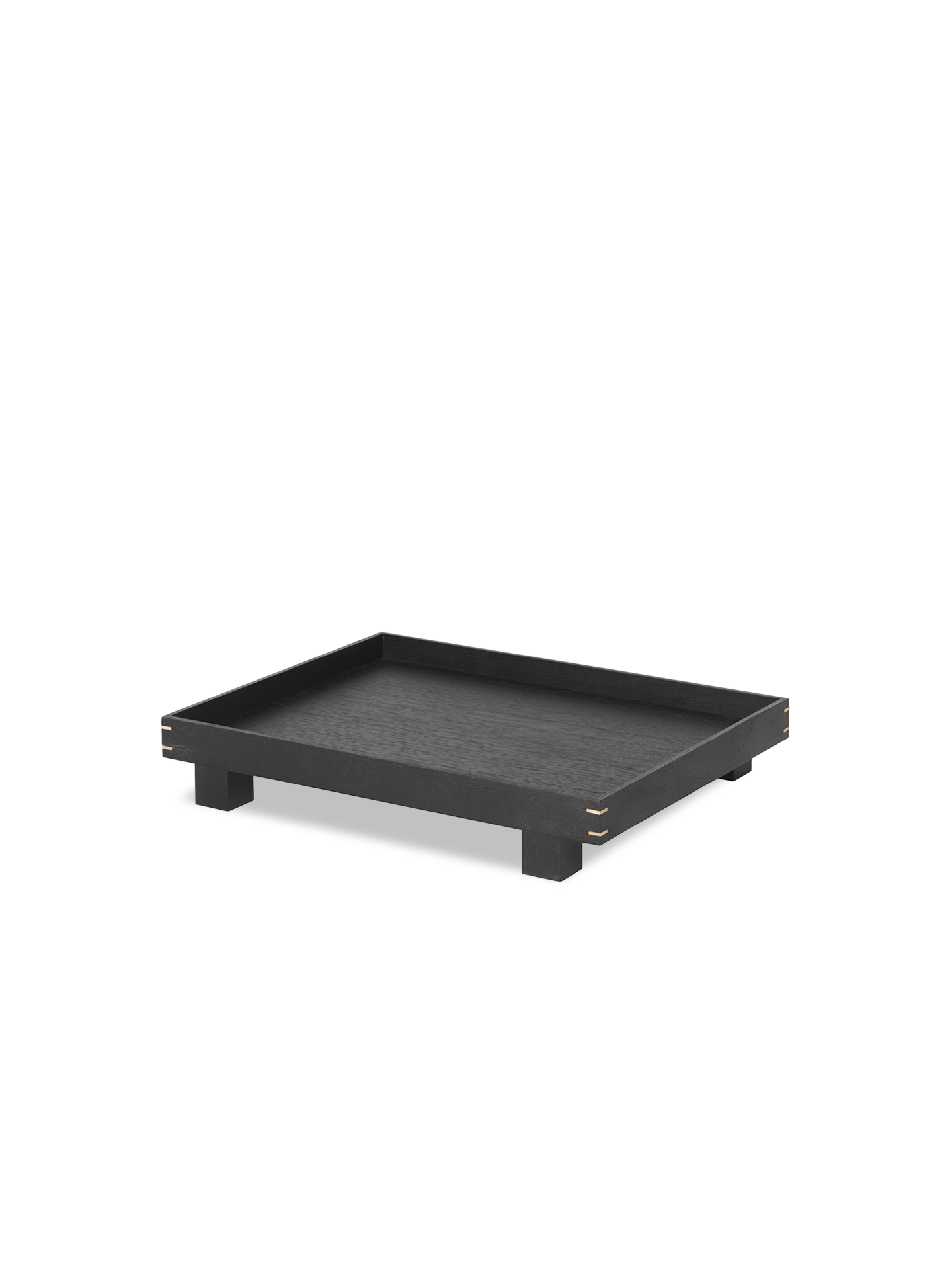 Ferm Living Bon Wooden Tray - Small - Black painted Oak