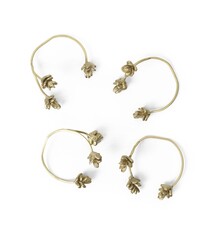 Ferm Living Forest Napkin Rings - brass - set of 4