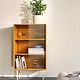 HAY COLOUR CABINET W. GLASS DOORS TALL-YELLOW