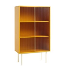 HAY Colour Cabinet w. Glass Doors - Tall - Yellow
