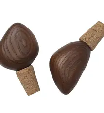 Ferm Living Cairn Wine Stoppers // set of 2 // Dark Brown