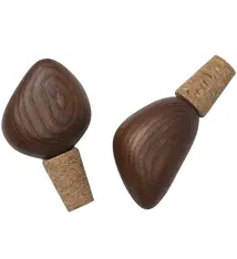 Ferm Living Cairn Wine Stoppers // set of 2 // Dark Brown