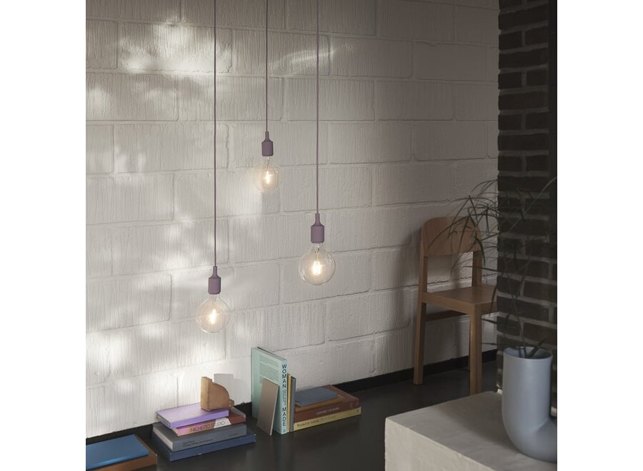 E27 PENDANT LAMP - Light Grey (verpakking zonder plafondkap)