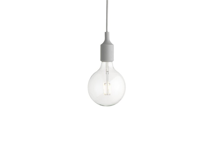 E27 PENDANT LAMP - Light Grey (verpakking zonder plafondkap)