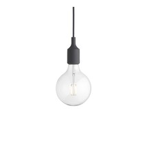 Muuto E27 PENDANT LAMP - Dark Grey (verpakking zonder plafondkap)