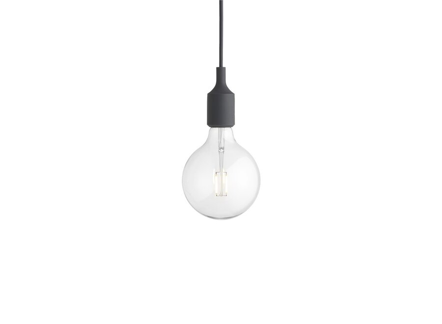 E27 PENDANT LAMP - Dark Grey (verpakking zonder plafondkap)