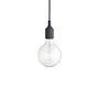 E27 PENDANT LAMP - Dark Grey (verpakking zonder plafondkap)