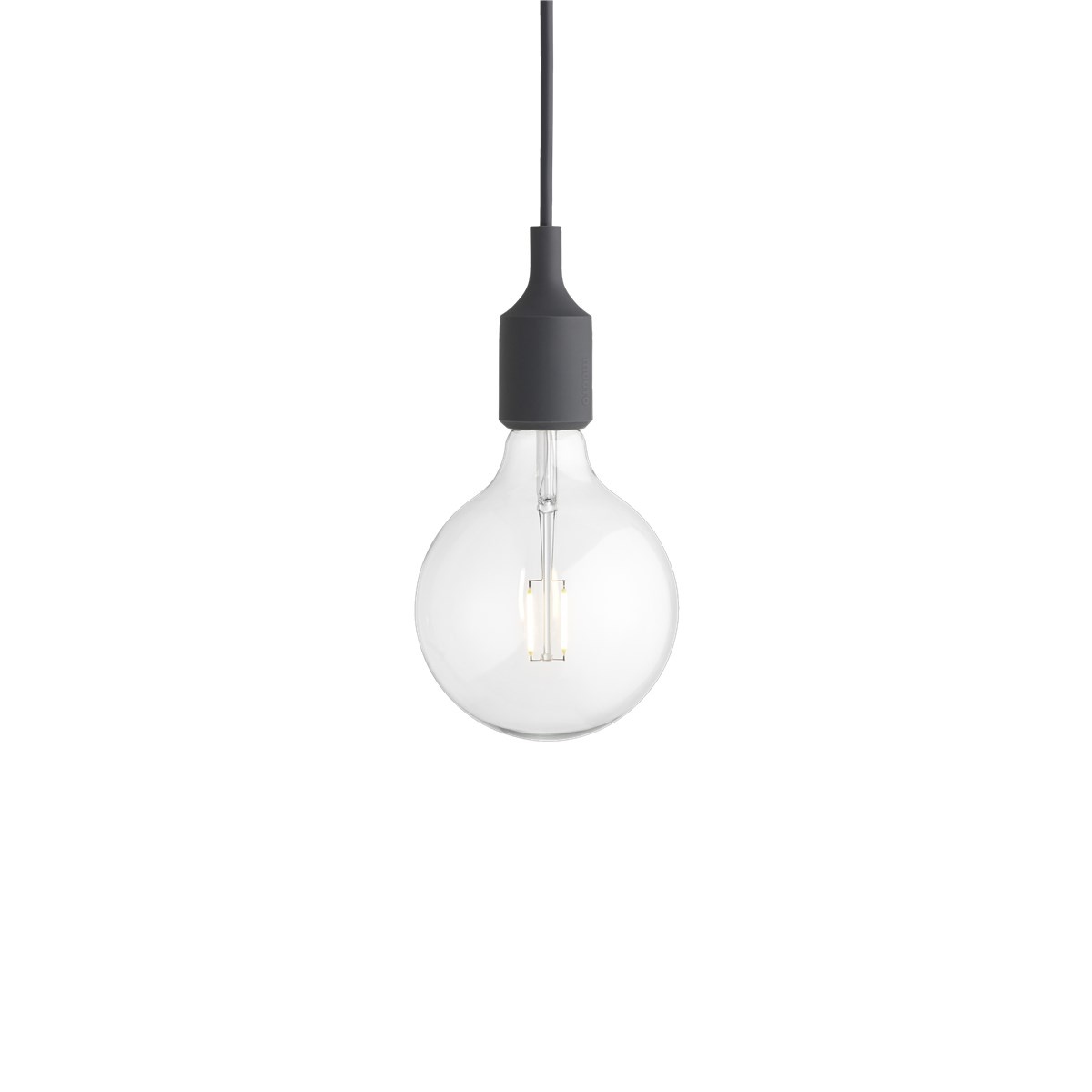 Muuto E27 PENDANT LAMP - Dark Grey (verpakking zonder plafondkap)