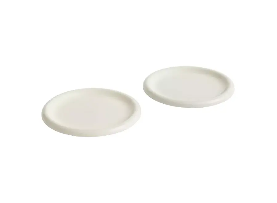 Barro Plate - Set of 2 - Ø24 - Off-White