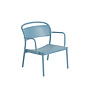 Linear Steel Lounge Armchair // pale blue