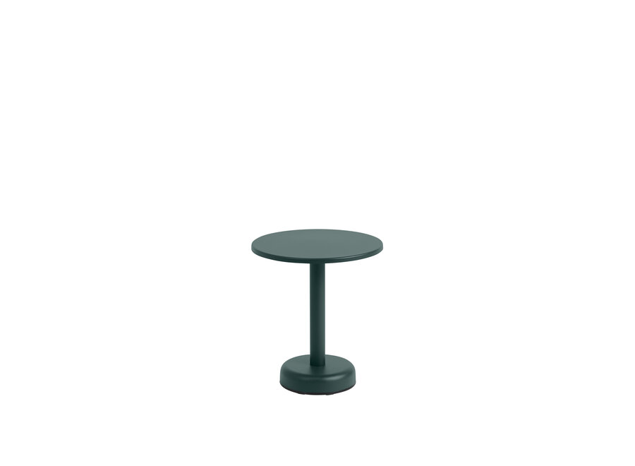 Linear Steel Coffee Table // Dark green // Size: Ø 42 h: 47 CM