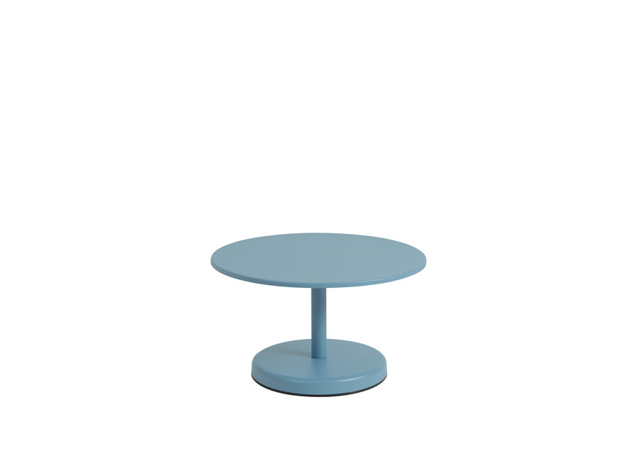Linear Steel Coffee Table // LOW // Ø 70 h: 40 CM // Pale blue