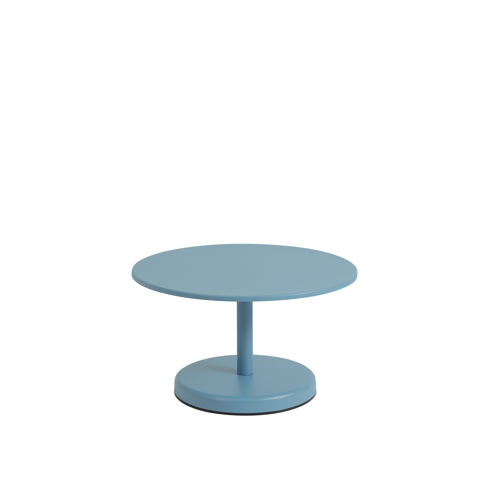Muuto Linear Steel Coffee Table // LOW // Ø 70 h: 40 CM // Pale blue