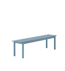 Muuto Linear Steel Bench - Pale Blue - 170 x 34cm